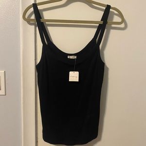 Free People Black tank top NWT